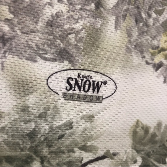 King’s Outdoor World Long Sleeve Snow Shadow Camo T-Shirt, Large - Picture 6 of 7